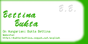 bettina bukta business card